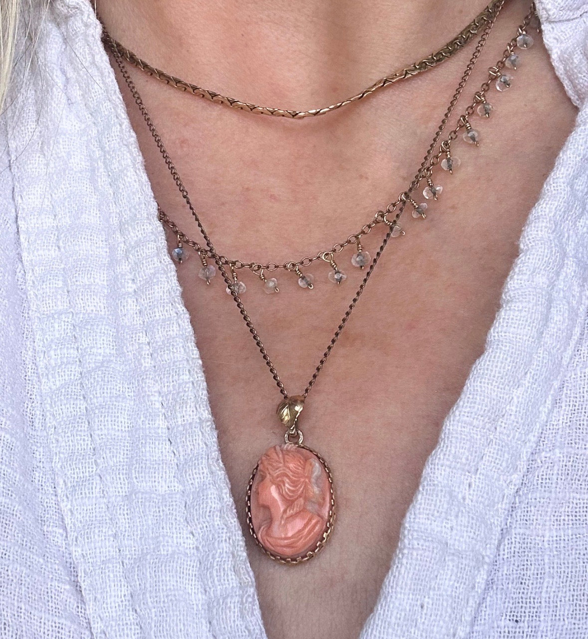 Antique Victorian Cameo Pendant