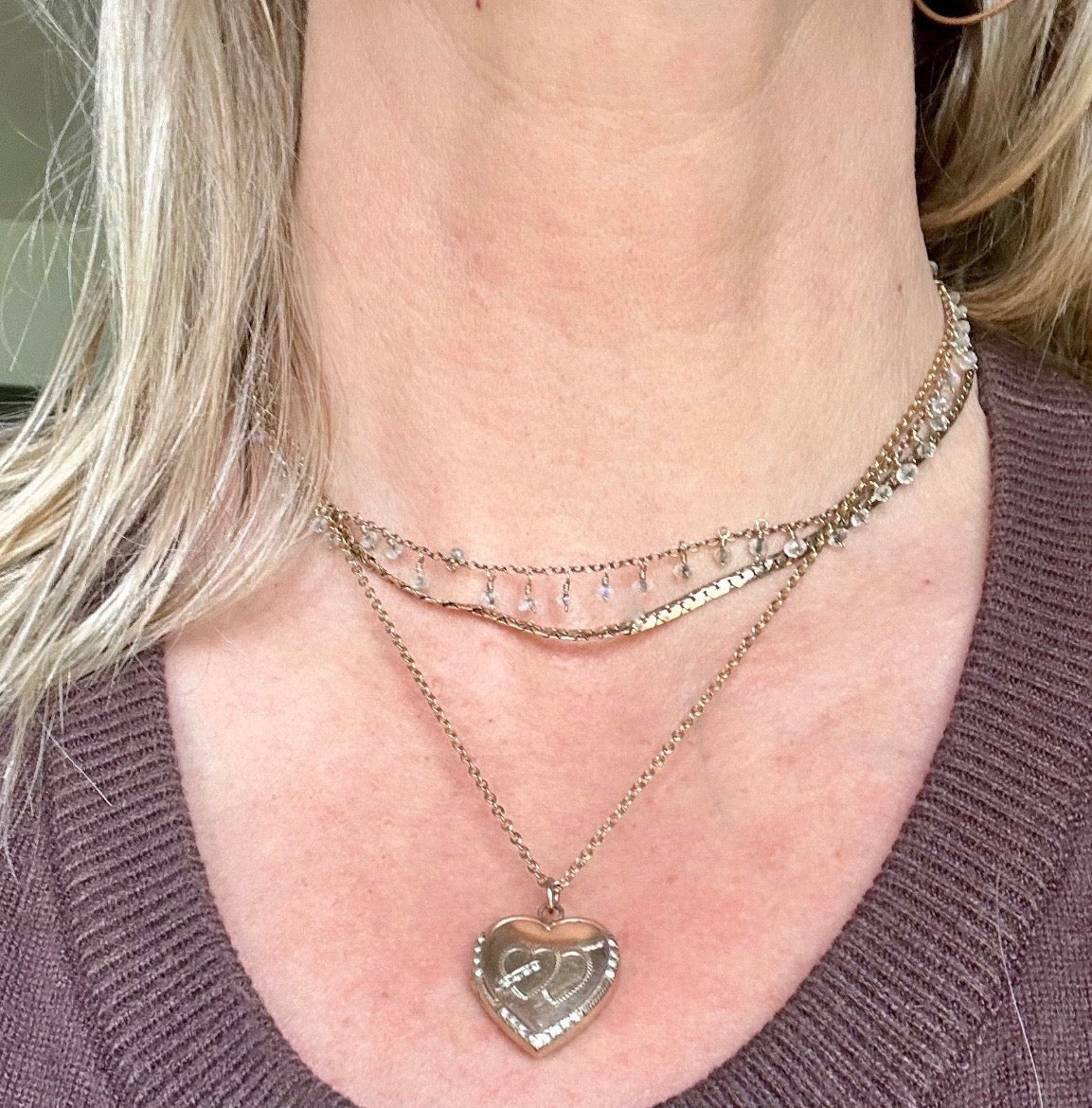 Vintage Gold Filled Heart Locket