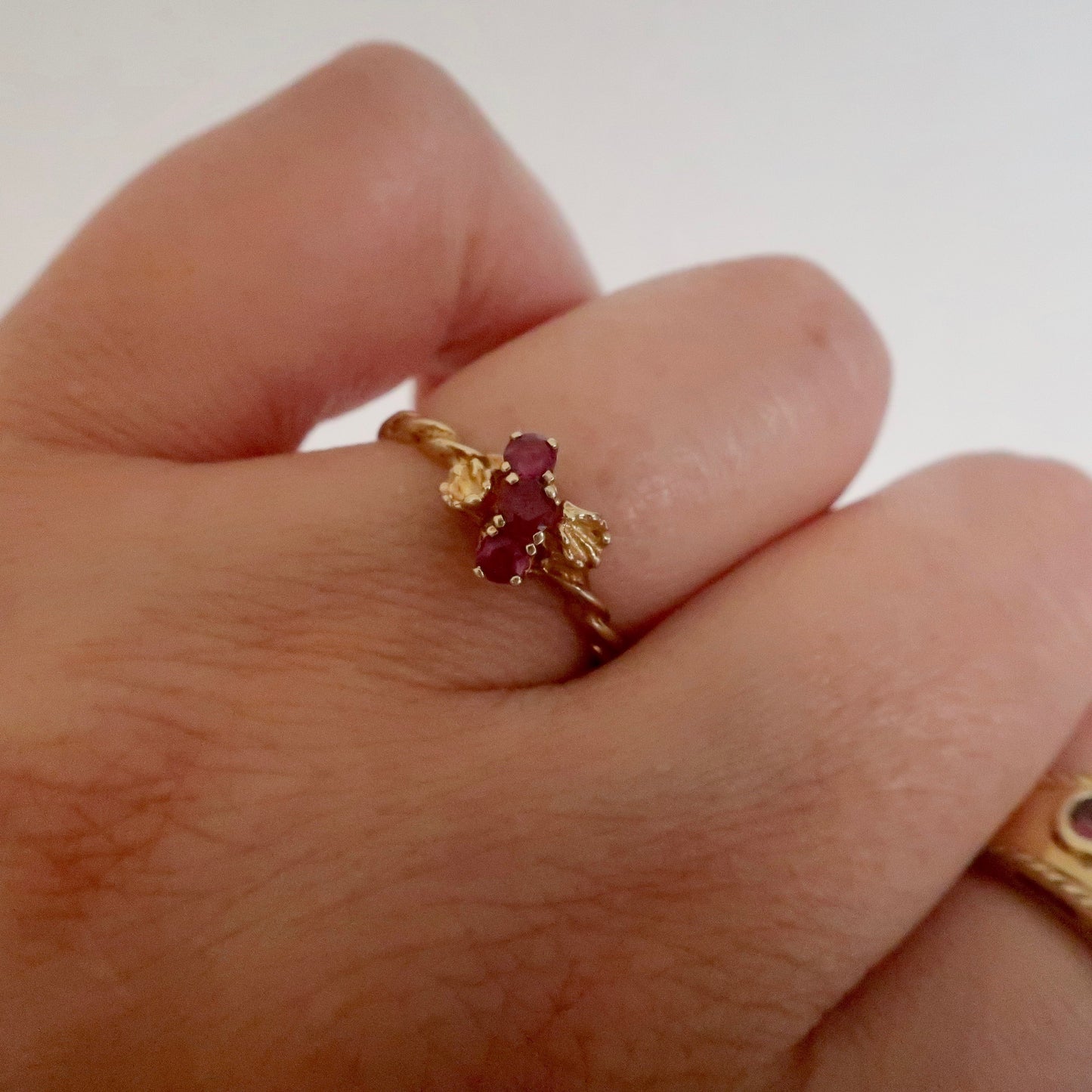 Vintage Naturalistic Ruby Ring