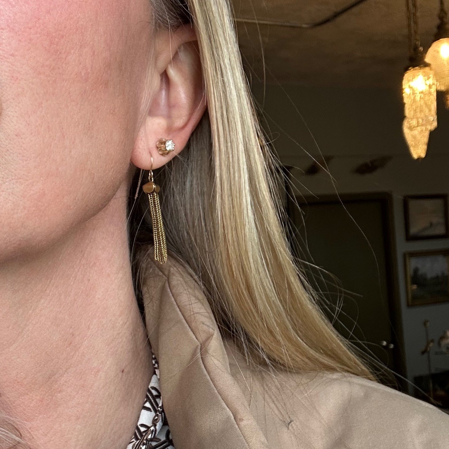 Antique Victorian Tassel Earrings