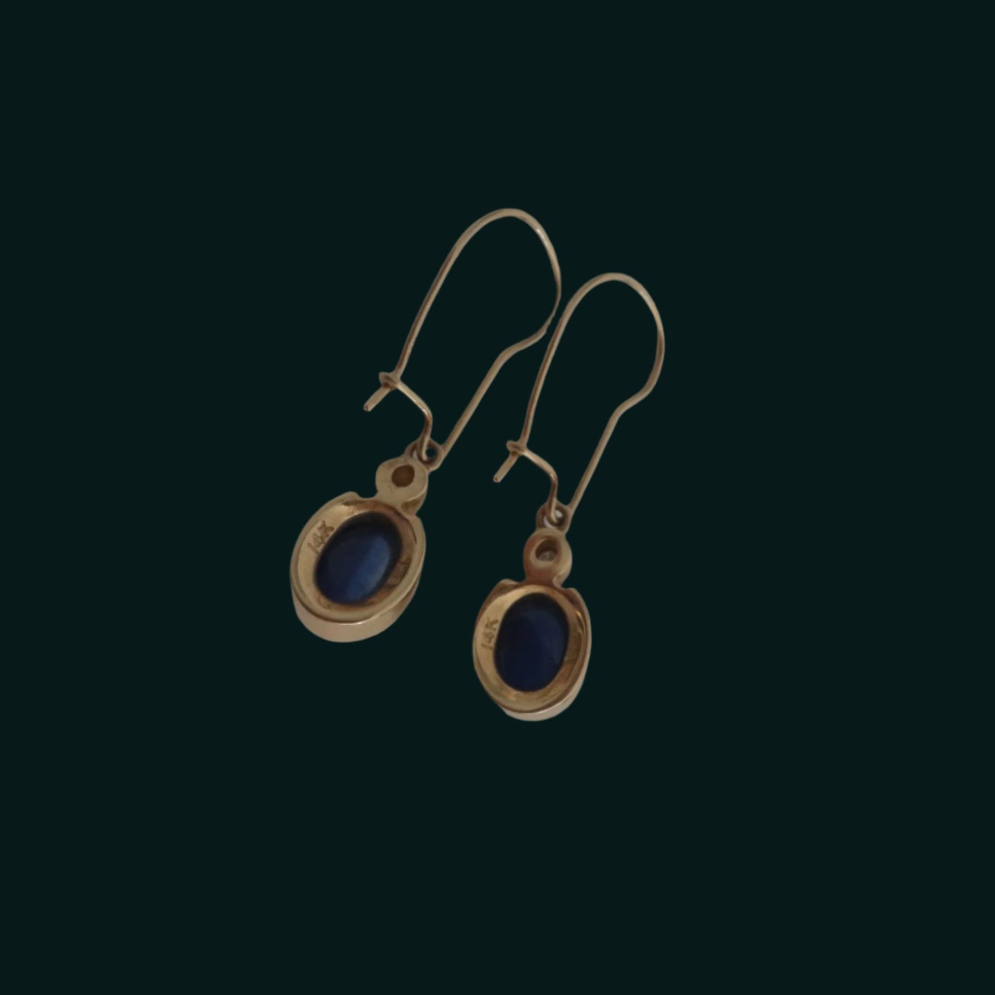 Sapphire and Diamond Drop Earrings