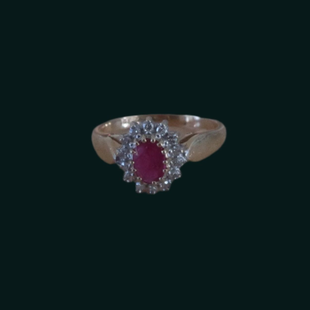 Vintage Ruby Diamond Ring