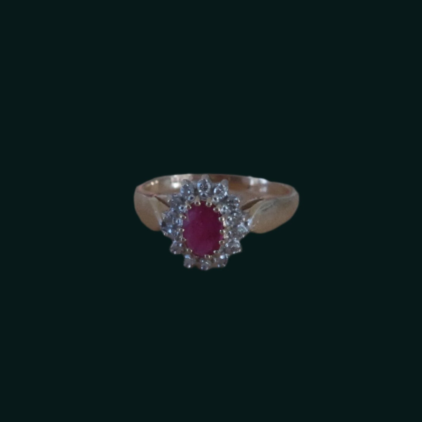 Vintage Ruby Diamond Ring