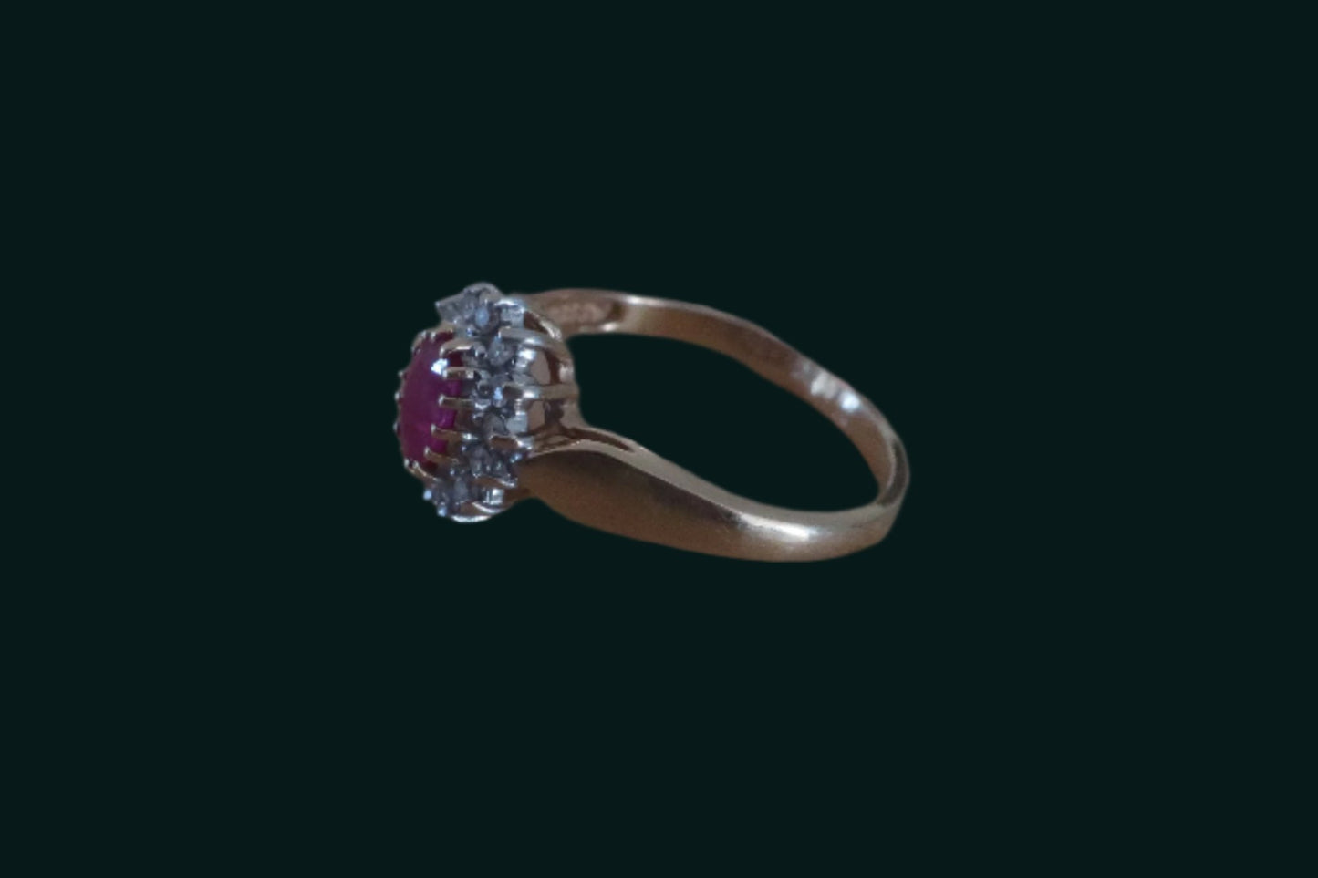 Vintage Ruby Diamond Ring