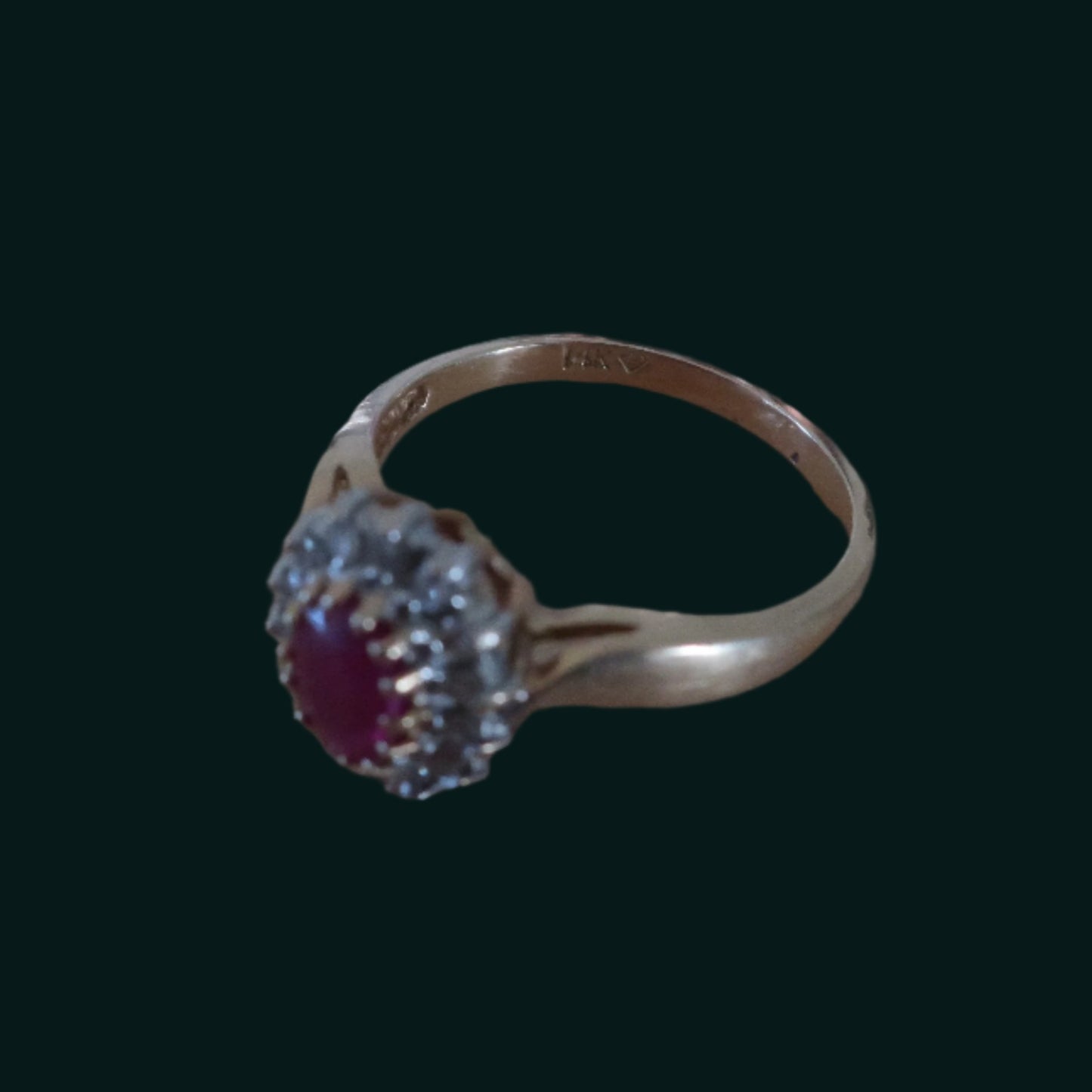 Vintage Ruby Diamond Ring