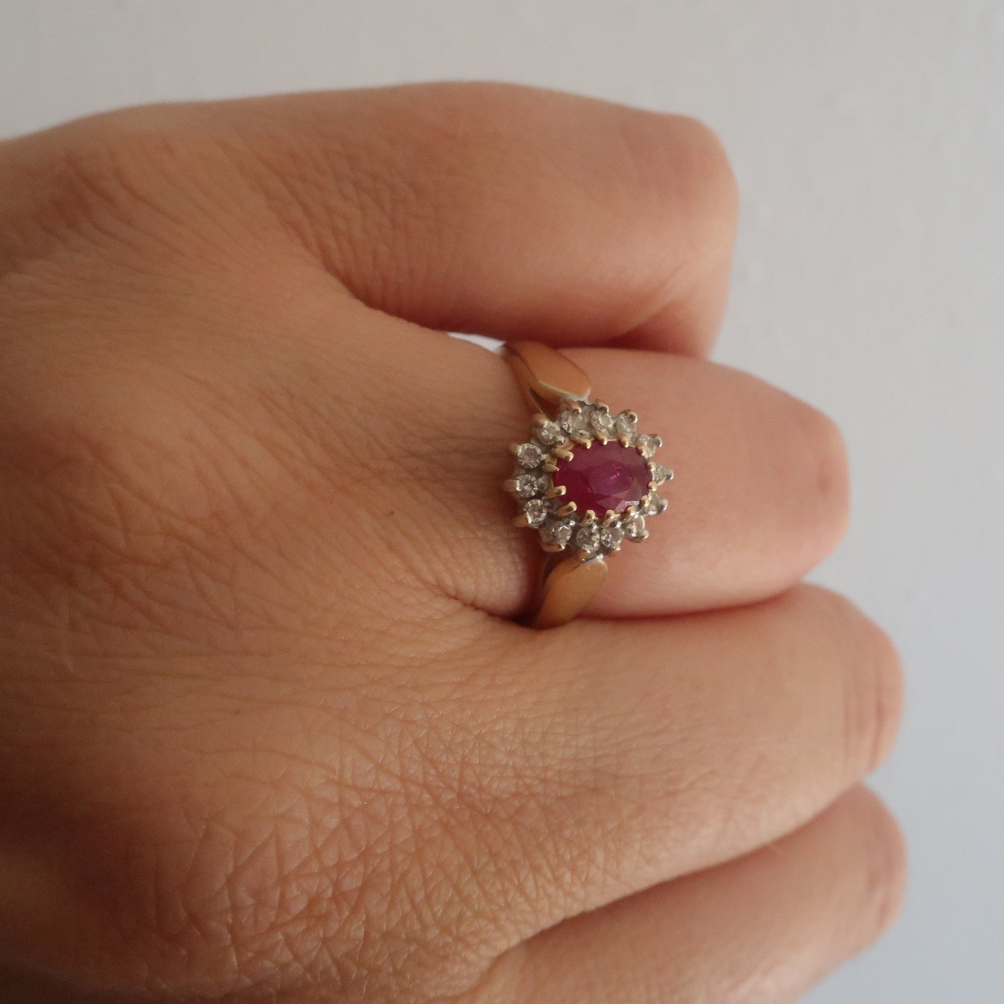 Vintage Ruby Diamond Ring