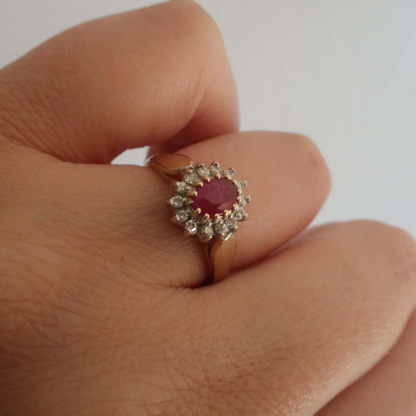 Vintage Ruby Diamond Ring