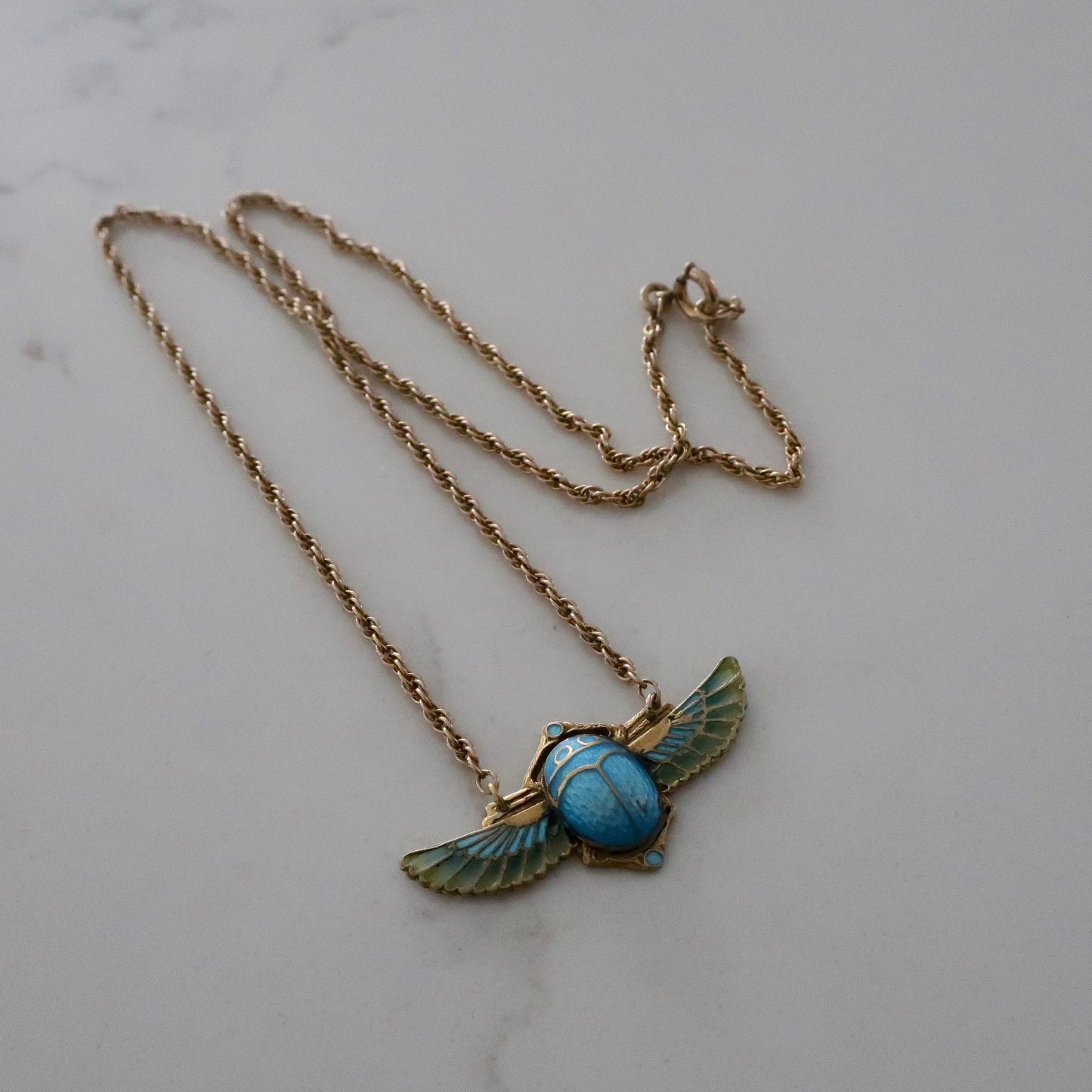 Egyptian Revival Pendant Necklace