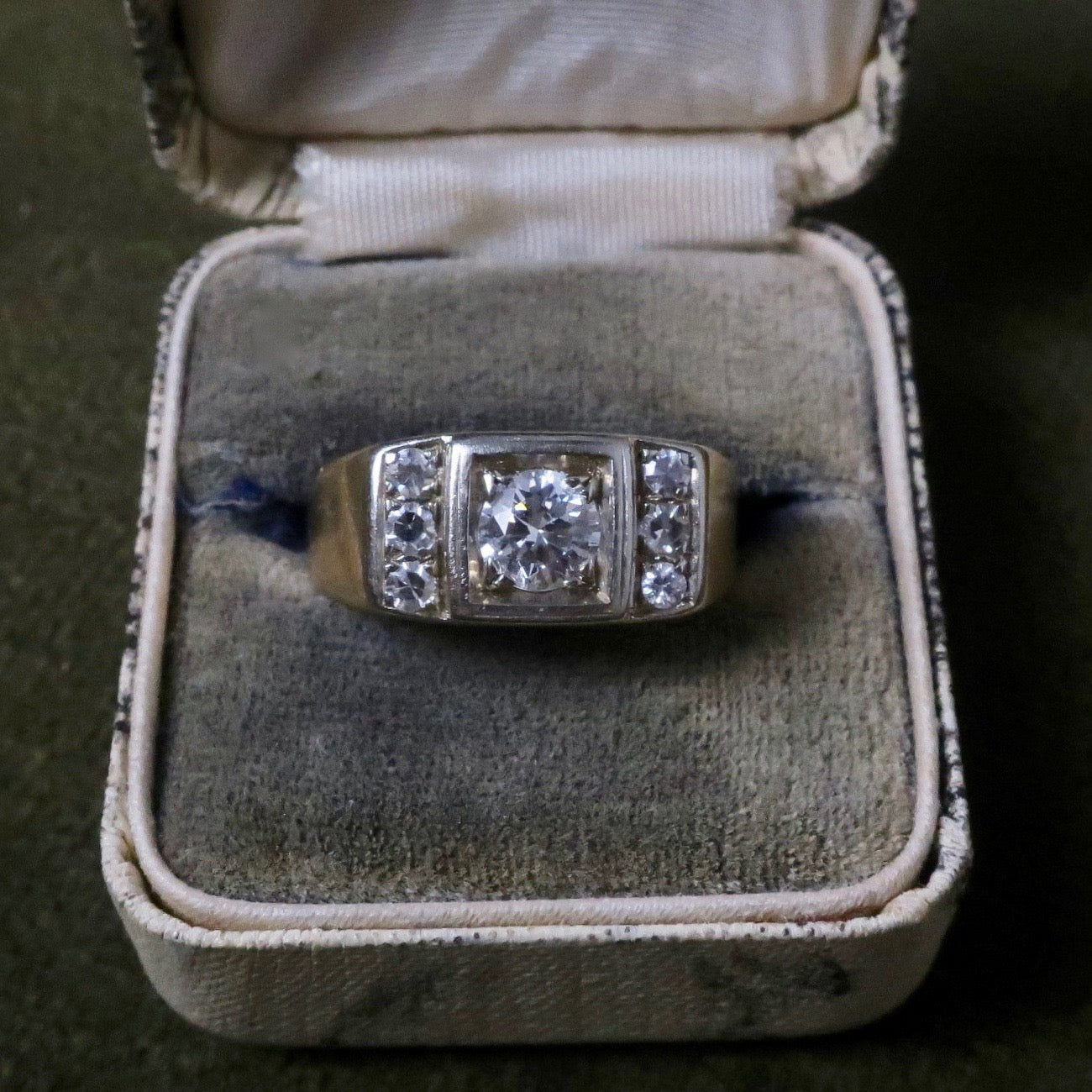 Vintage Chunky Diamond Ring