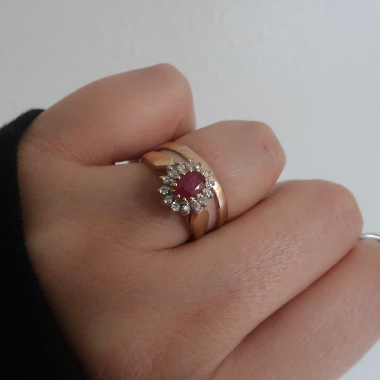 Vintage Ruby Diamond Ring