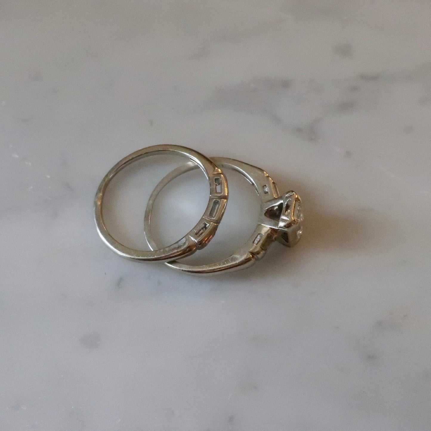 Vintage Emerald Cut Diamond Ring