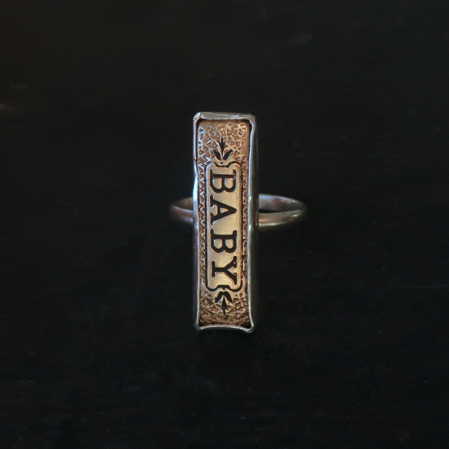Antique Victorian Baby Pin Ring