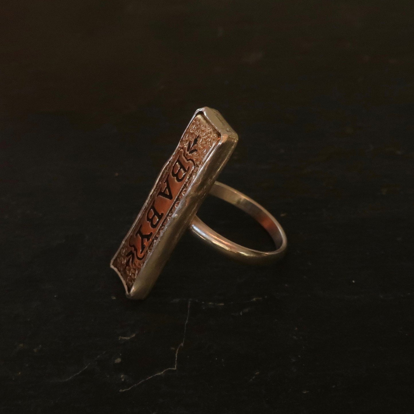 Antique Victorian Baby Pin Ring