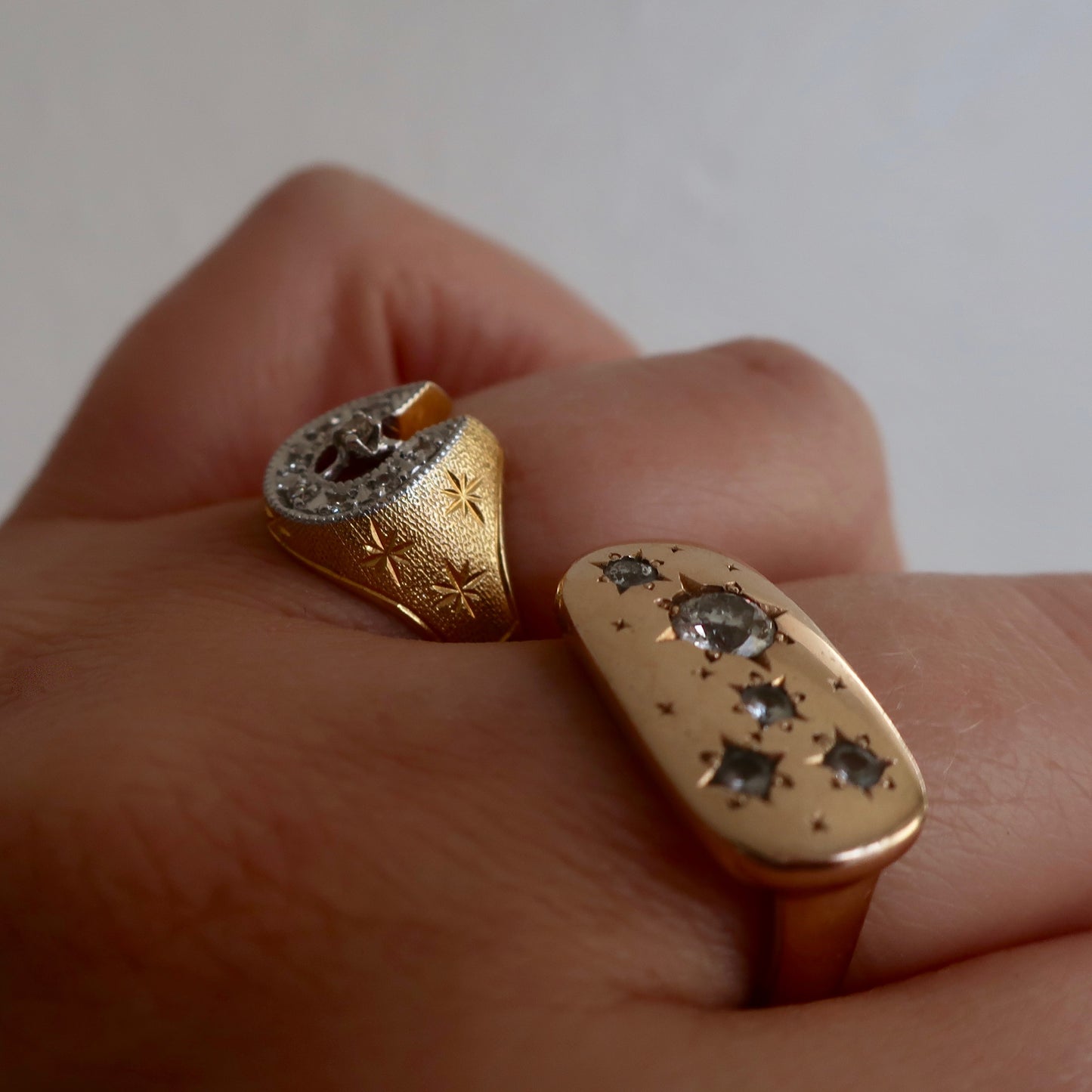Vintage Diamond Horse Shoe Ring