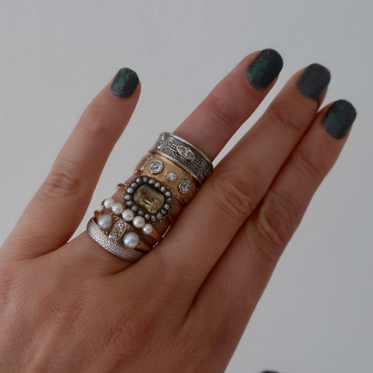 Antique Victorian Coral Cameo Ring
