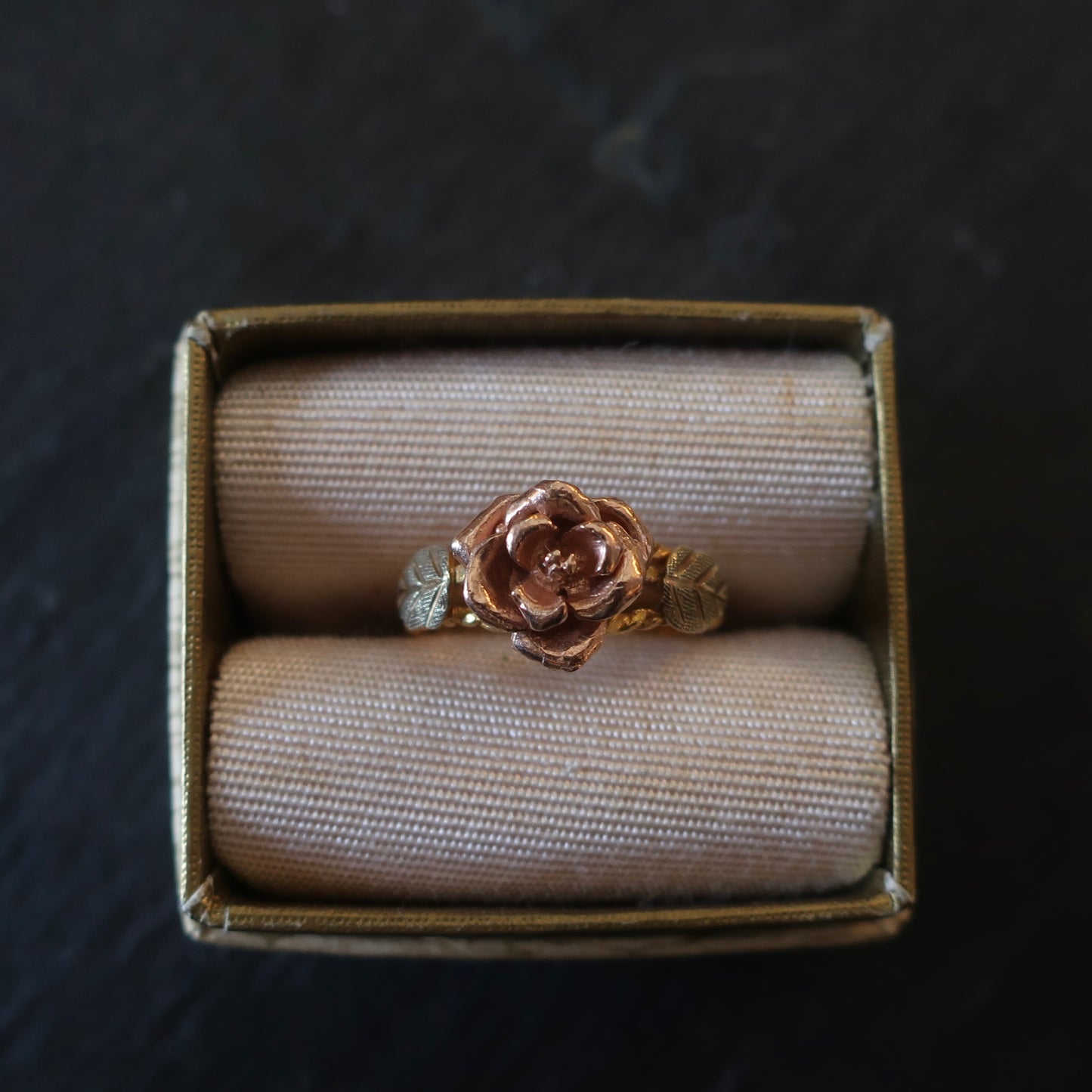 Vintage Black Hills Gold Flower Ring