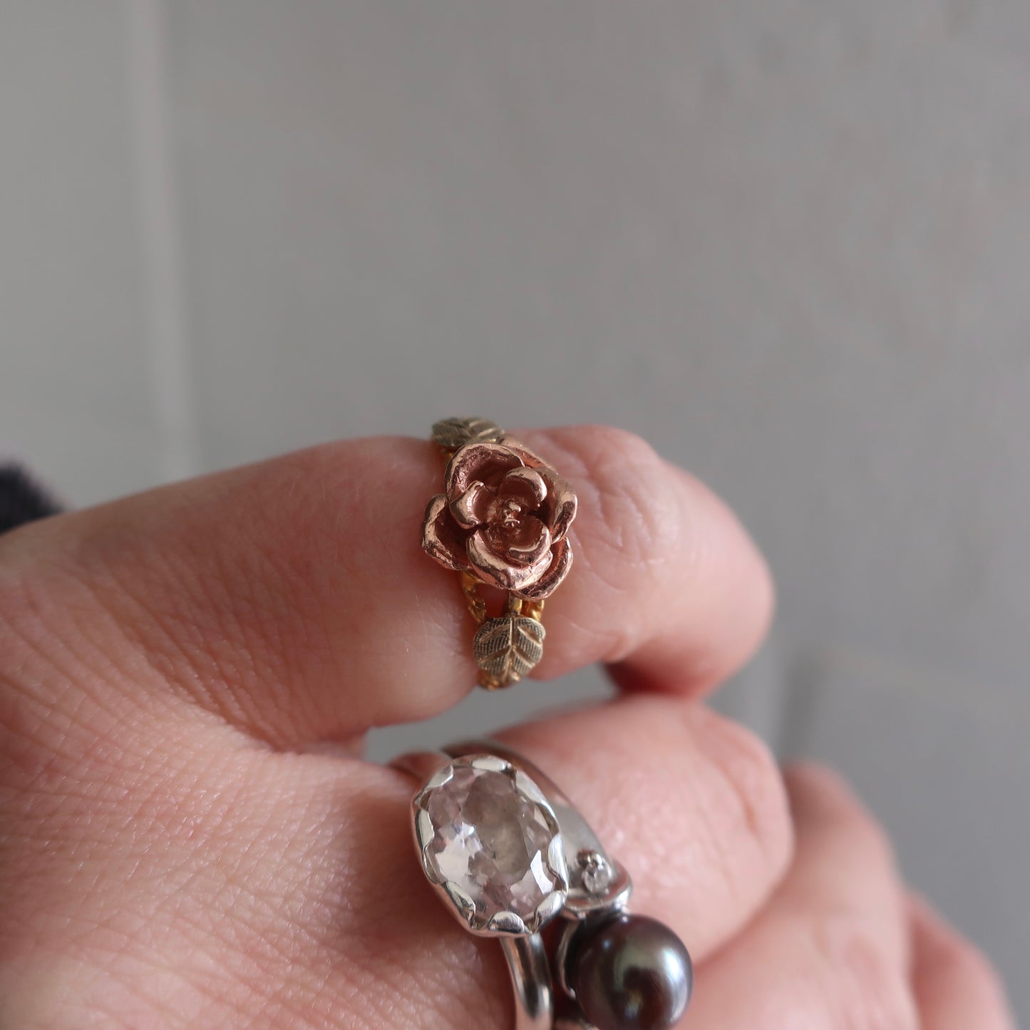 Vintage Black Hills Gold Flower Ring