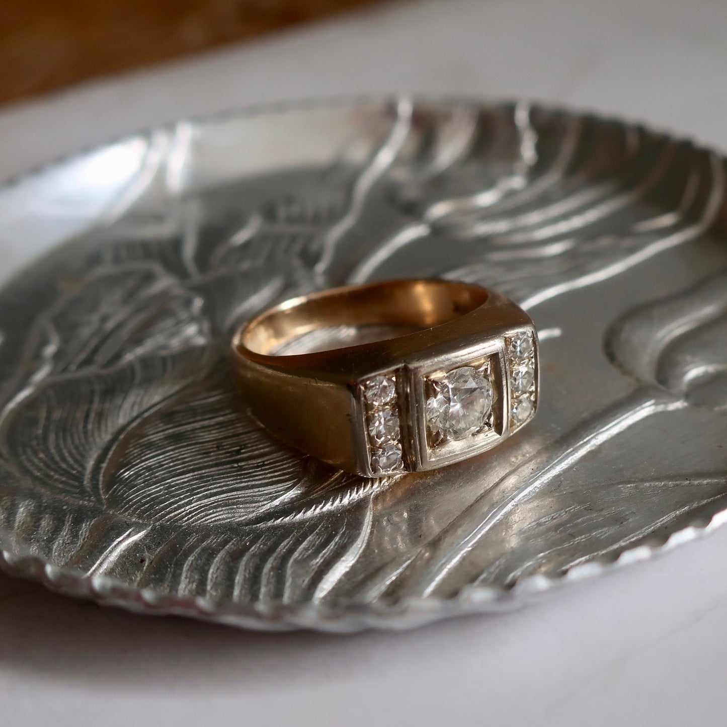 Vintage Chunky Diamond Ring