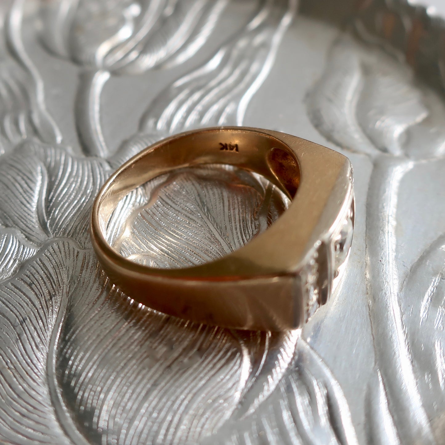 Vintage Chunky Diamond Ring