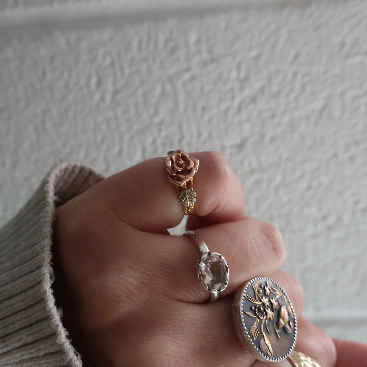Vintage Black Hills Gold Flower Ring