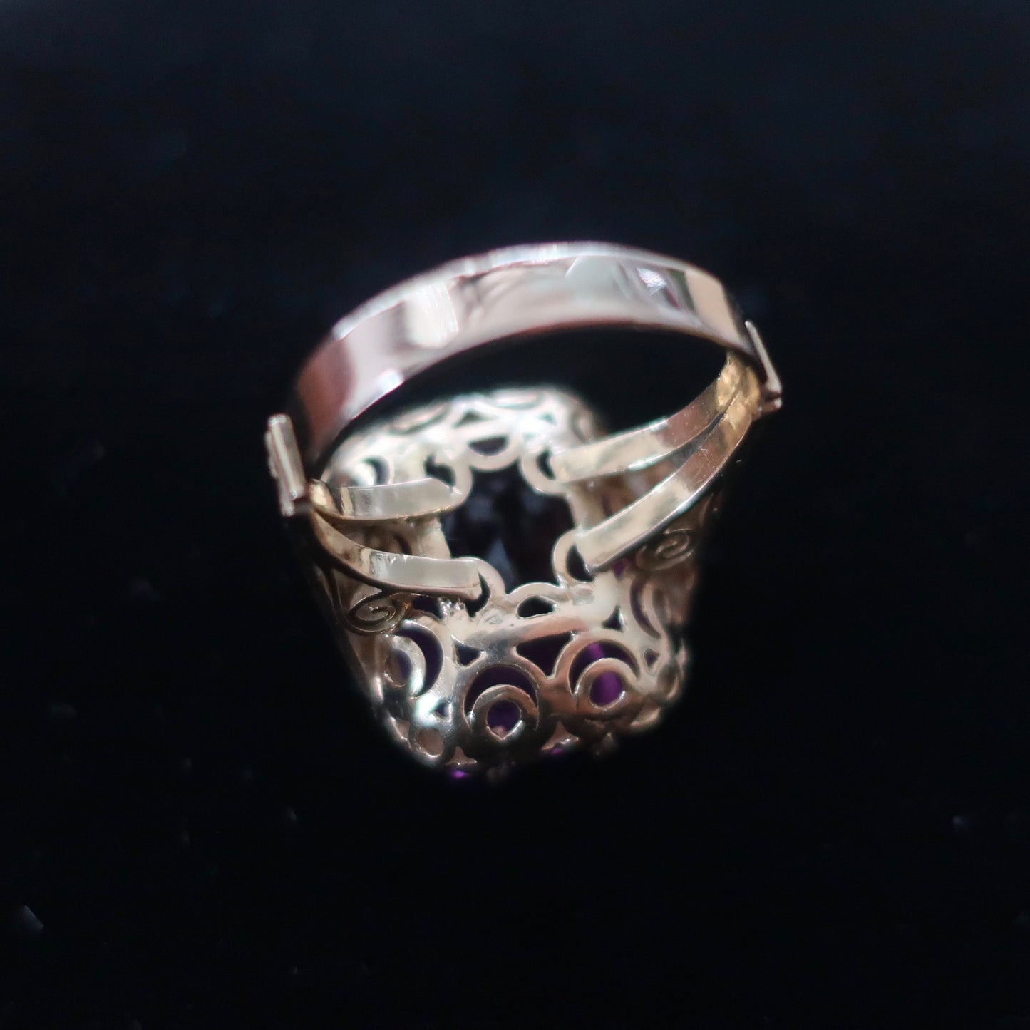 Vintage Created Alexandrite Statement Ring