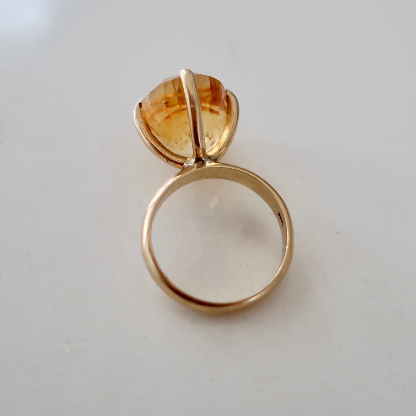 Vintage Citrine Statement Ring