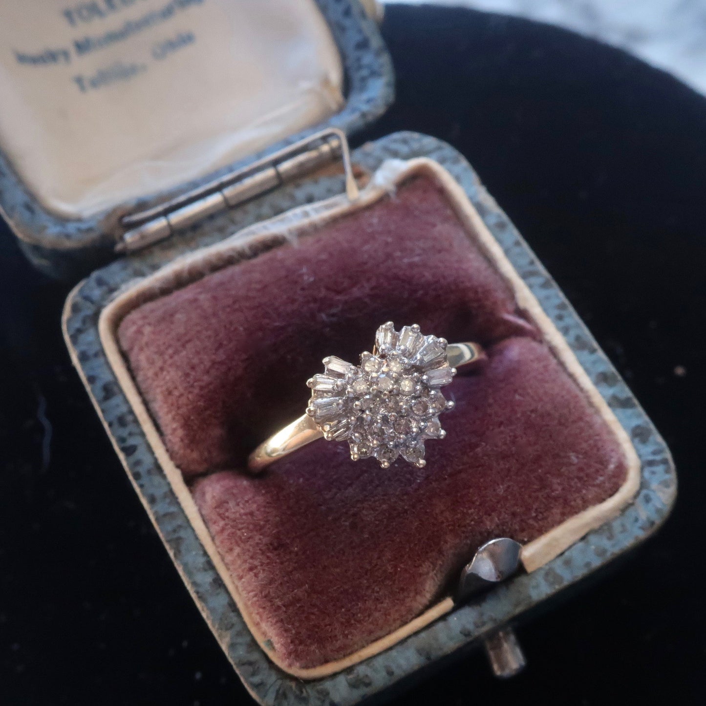 Vintage Diamond Heart Ring