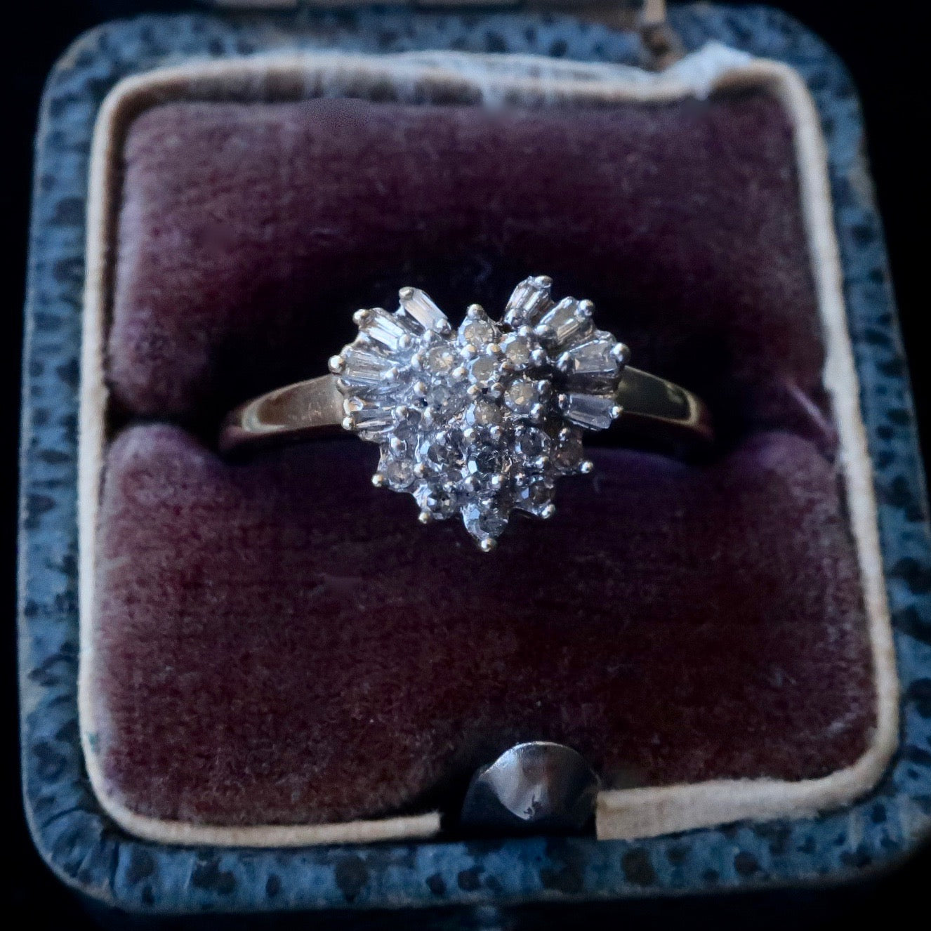 Vintage Diamond Heart Ring
