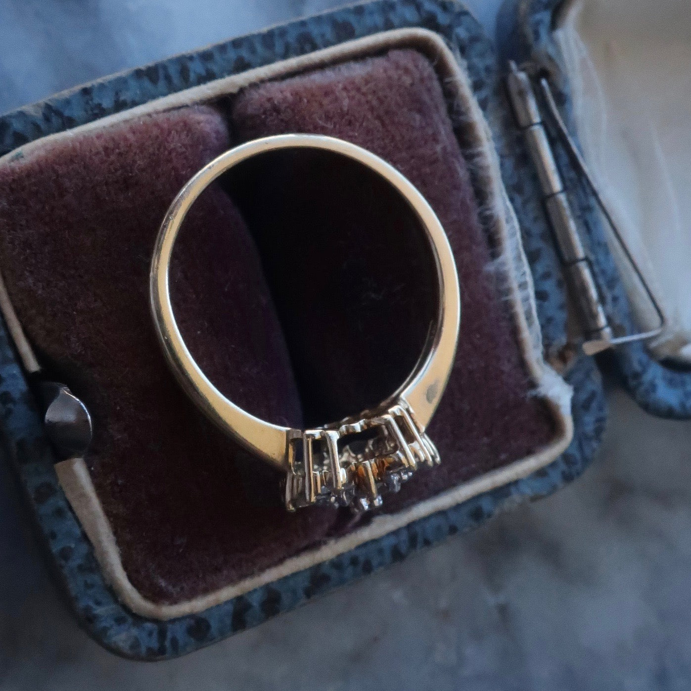 Vintage Diamond Heart Ring