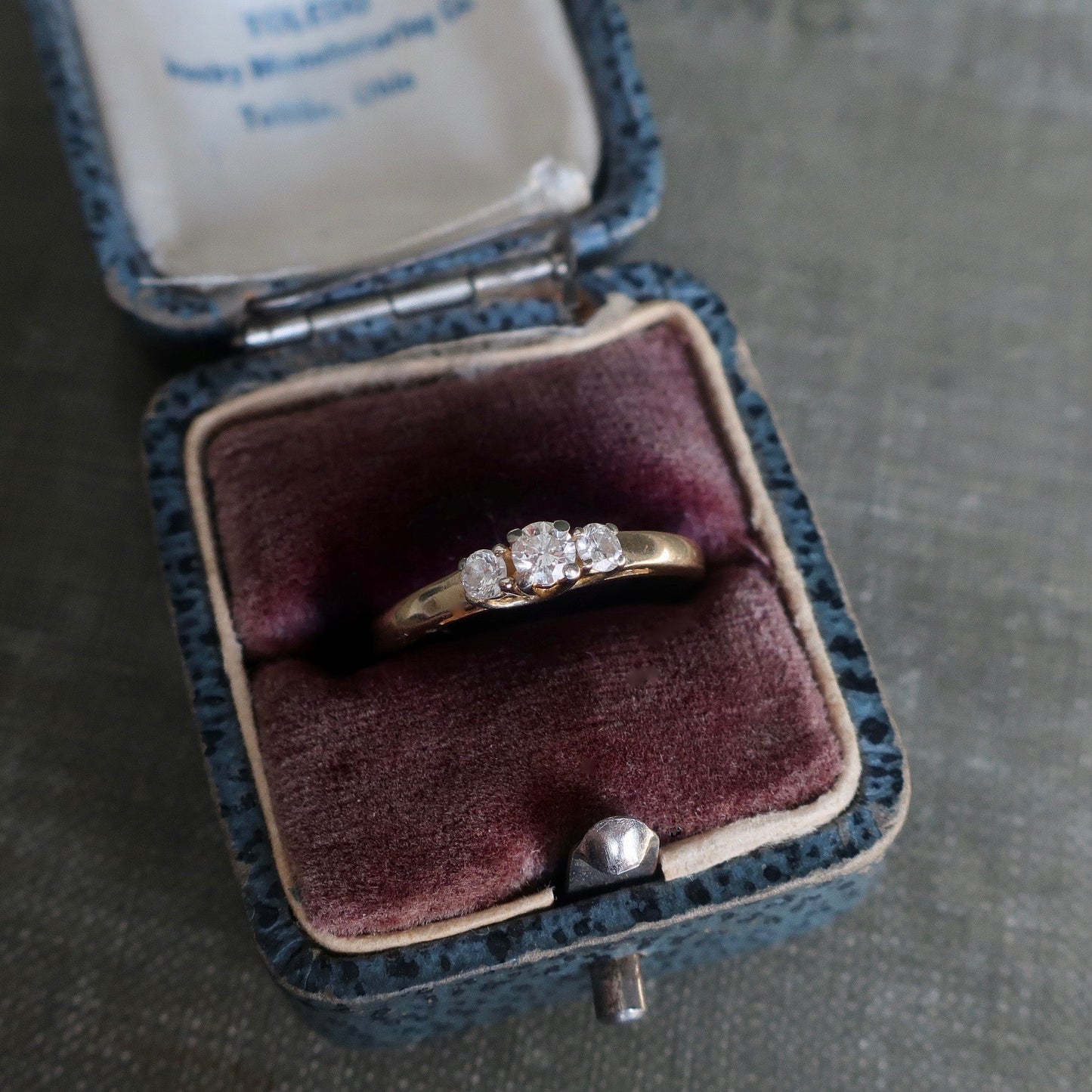 Vintage Three Stone Diamond Ring