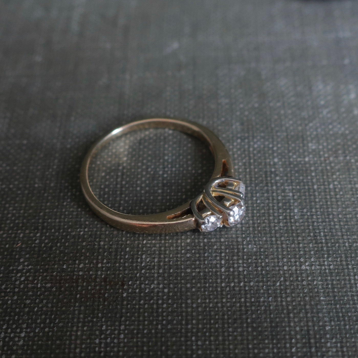 Vintage Three Stone Diamond Ring
