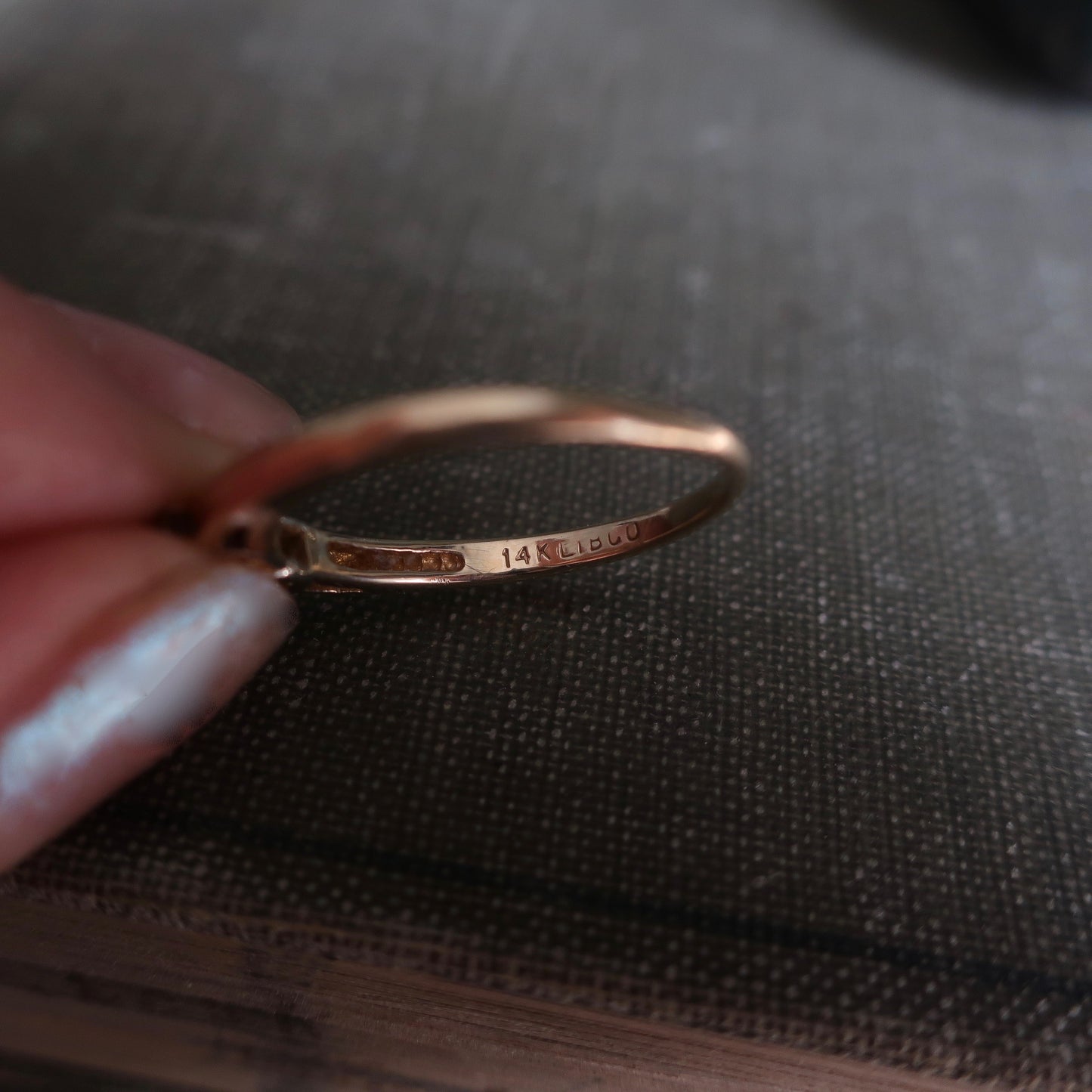 Vintage Three Stone Diamond Ring