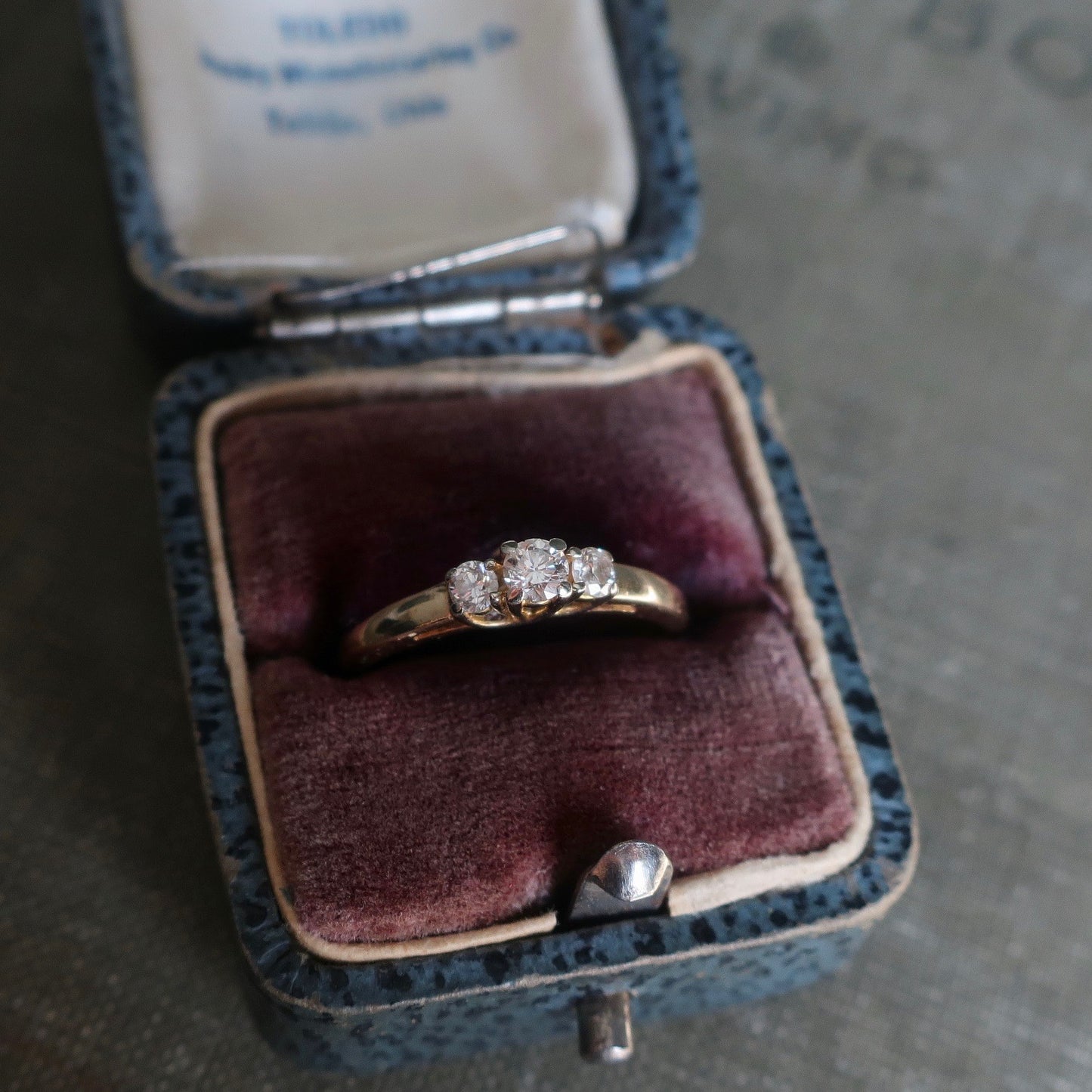 Vintage Three Stone Diamond Ring