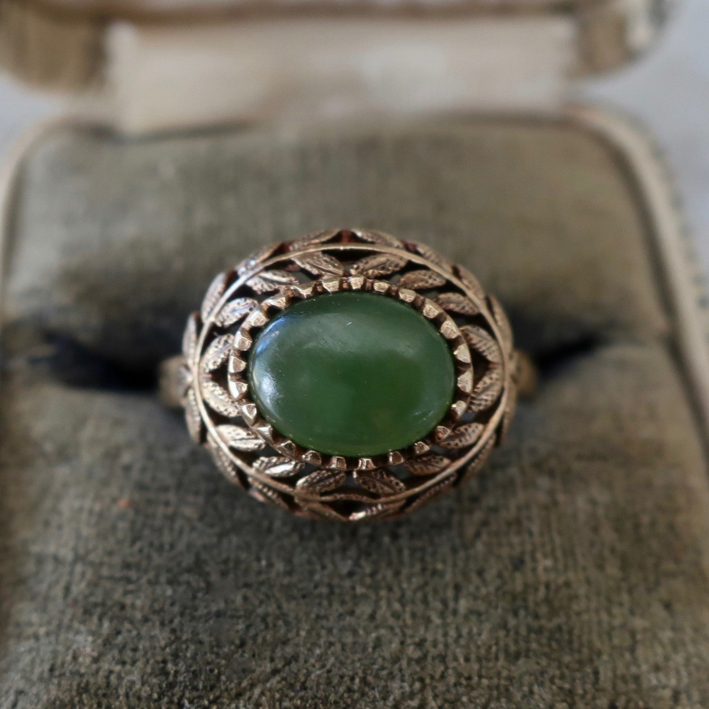 Vintage Jade Statement Ring