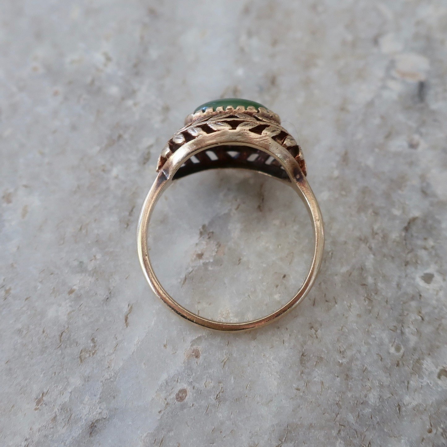 Vintage Jade Statement Ring