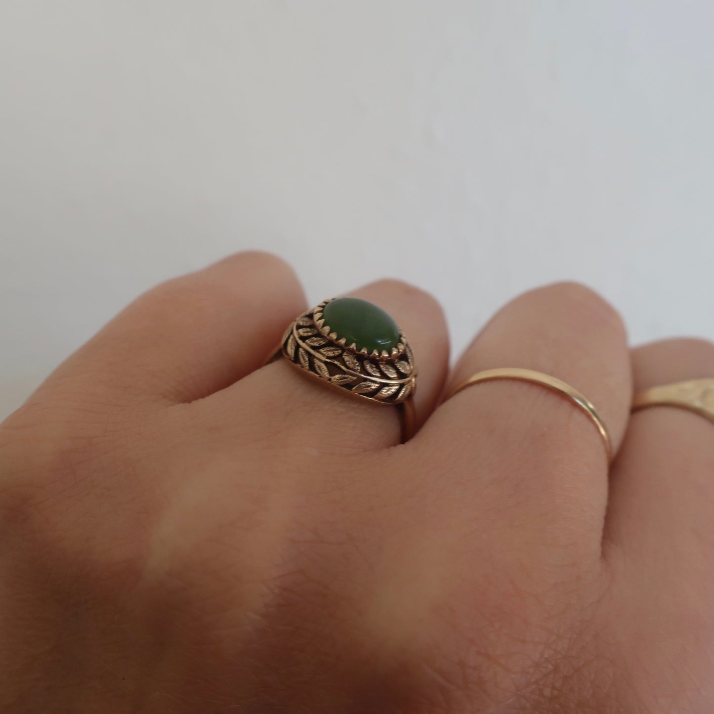 Vintage Jade Statement Ring