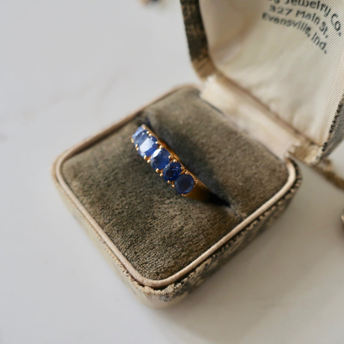 Vintage 24kt Sapphire Band