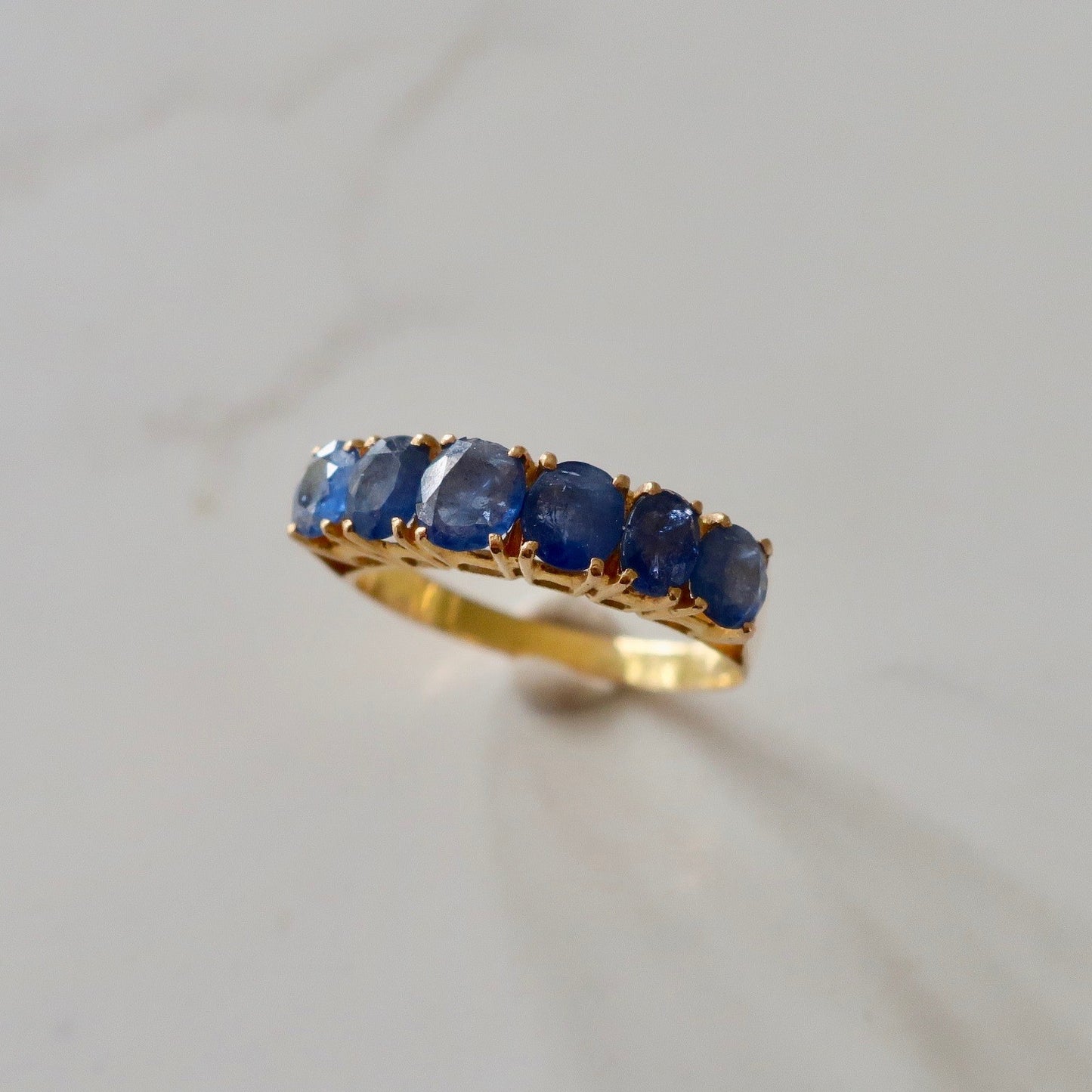 Vintage 24kt Sapphire Band