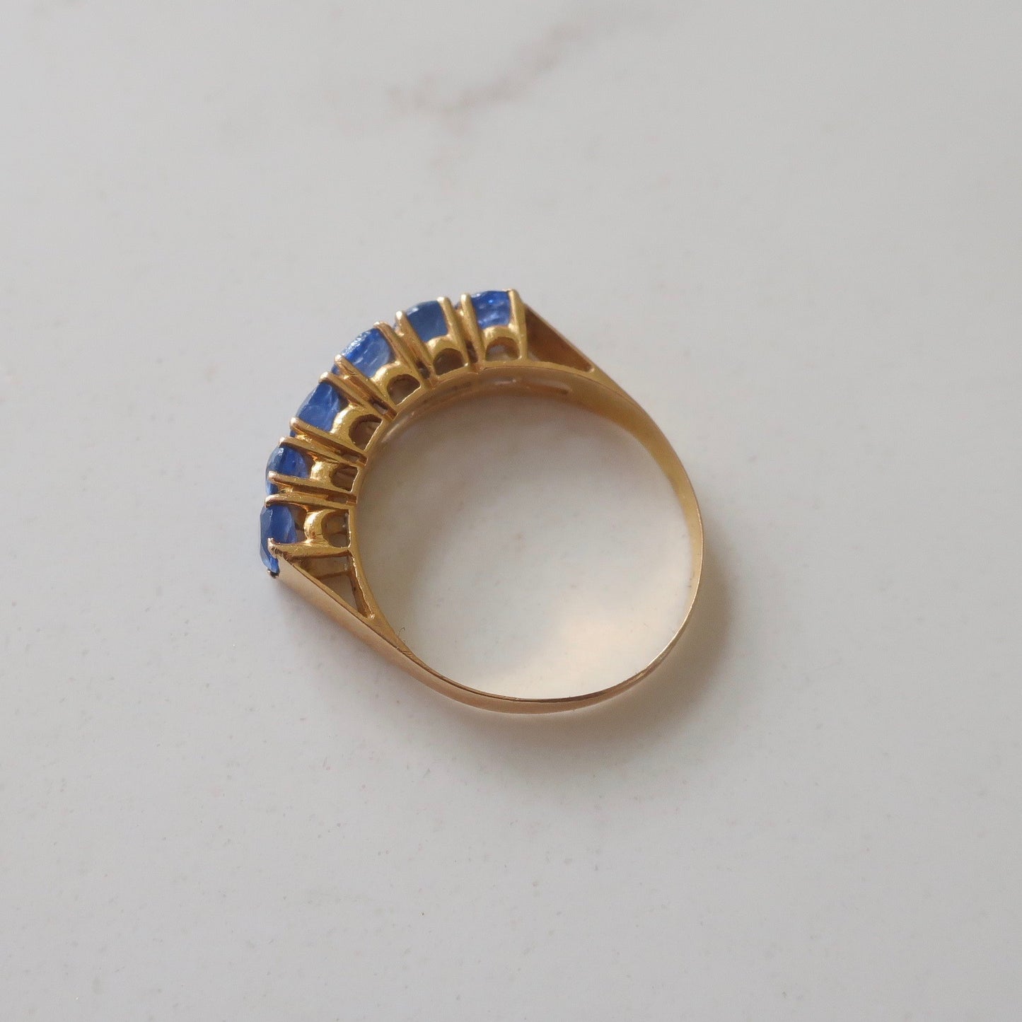 Vintage 24kt Sapphire Band