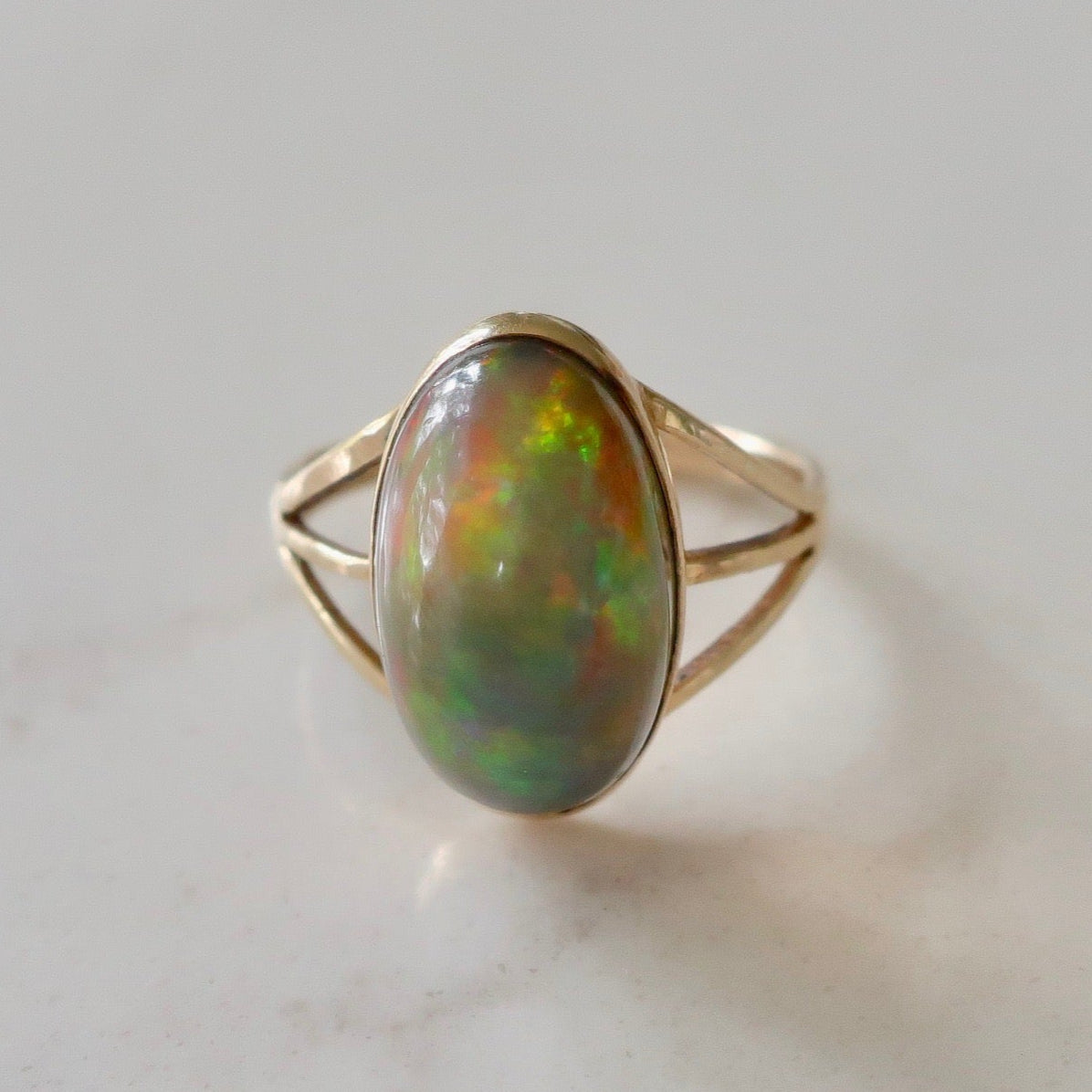Vintage Jelly Opal Ring