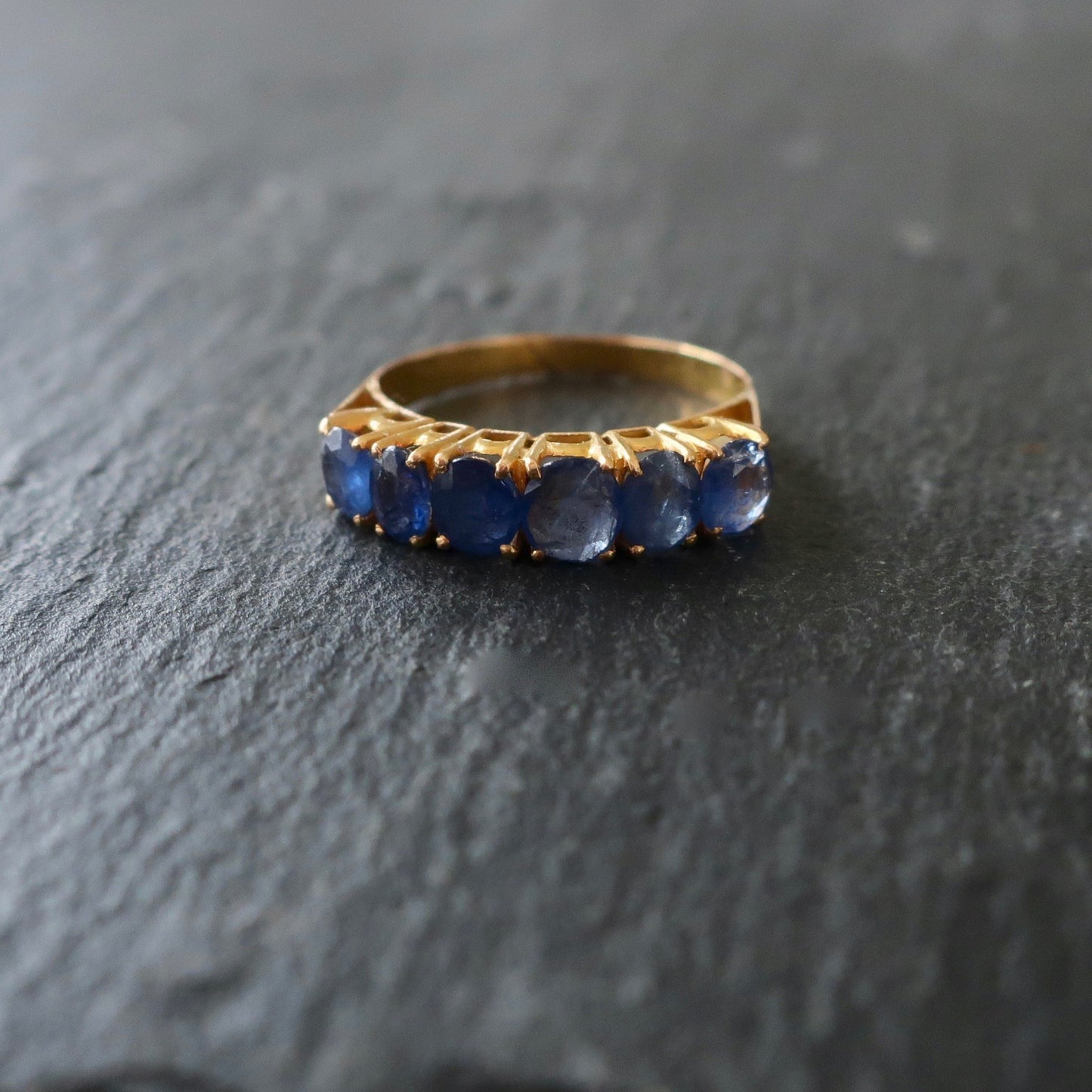 Vintage 24kt Sapphire Band