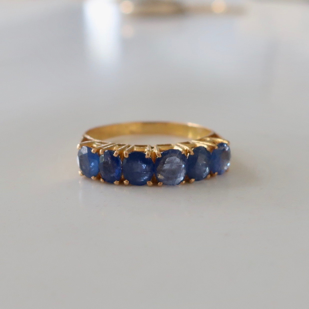 Vintage 24kt Sapphire Band