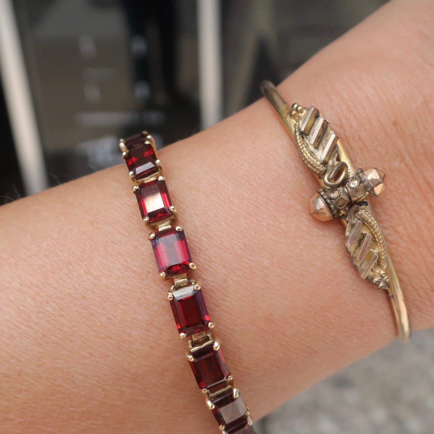 Vintage Garnet Bracelet