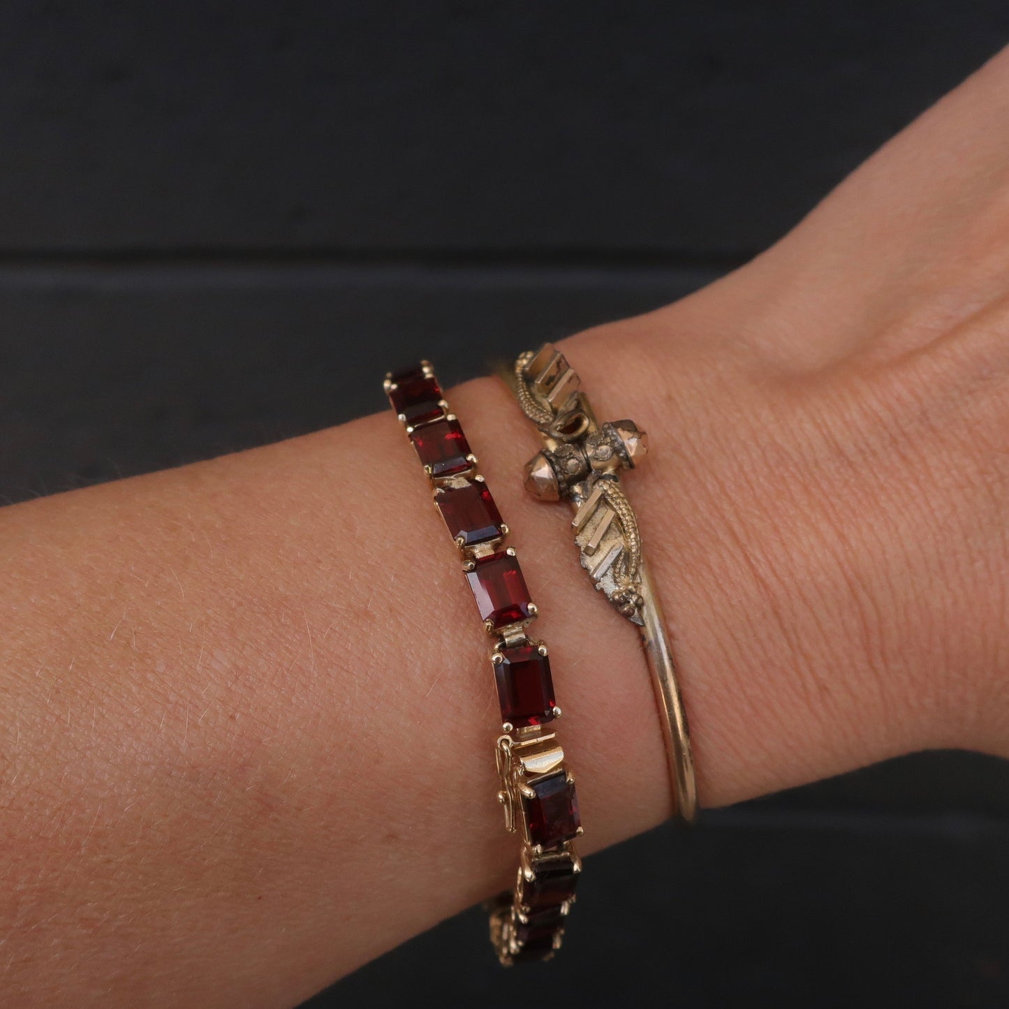 Vintage Garnet Bracelet