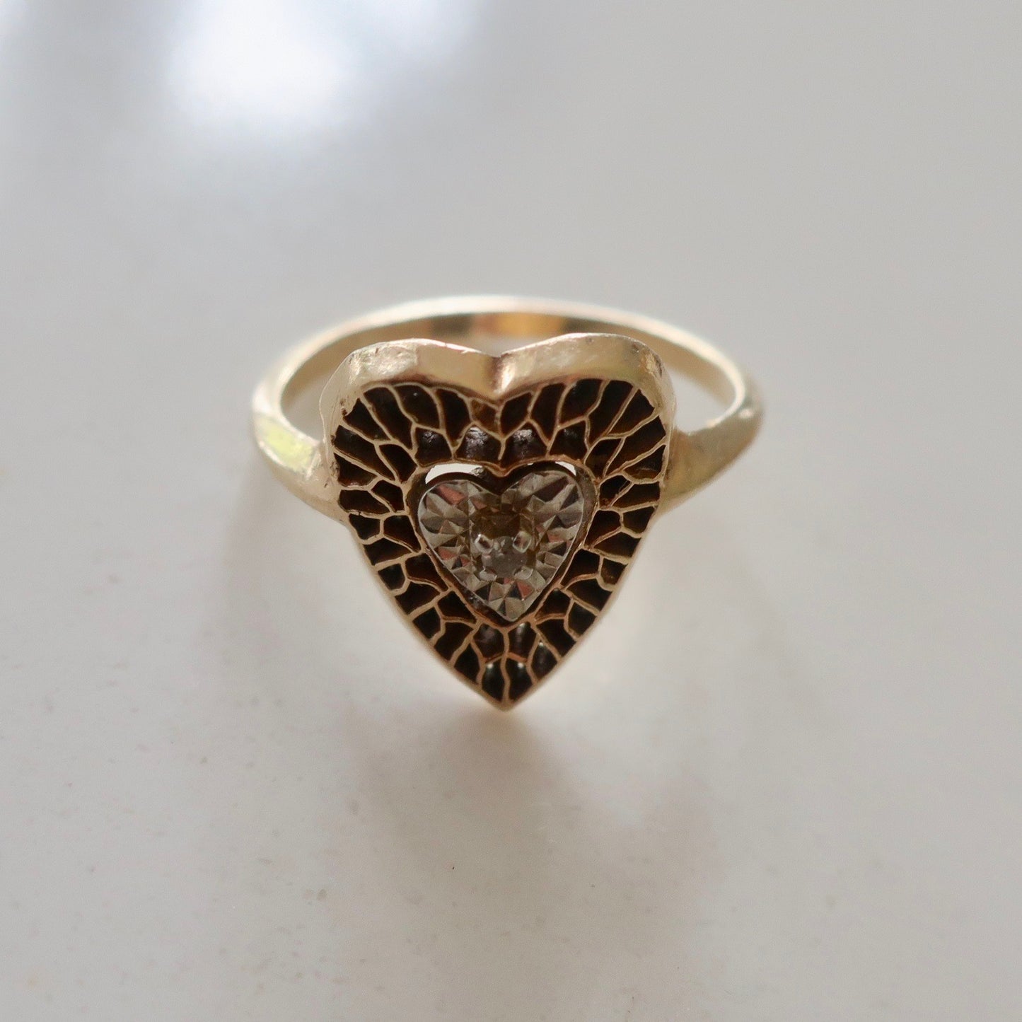 Vintage 14kt Heart Ring