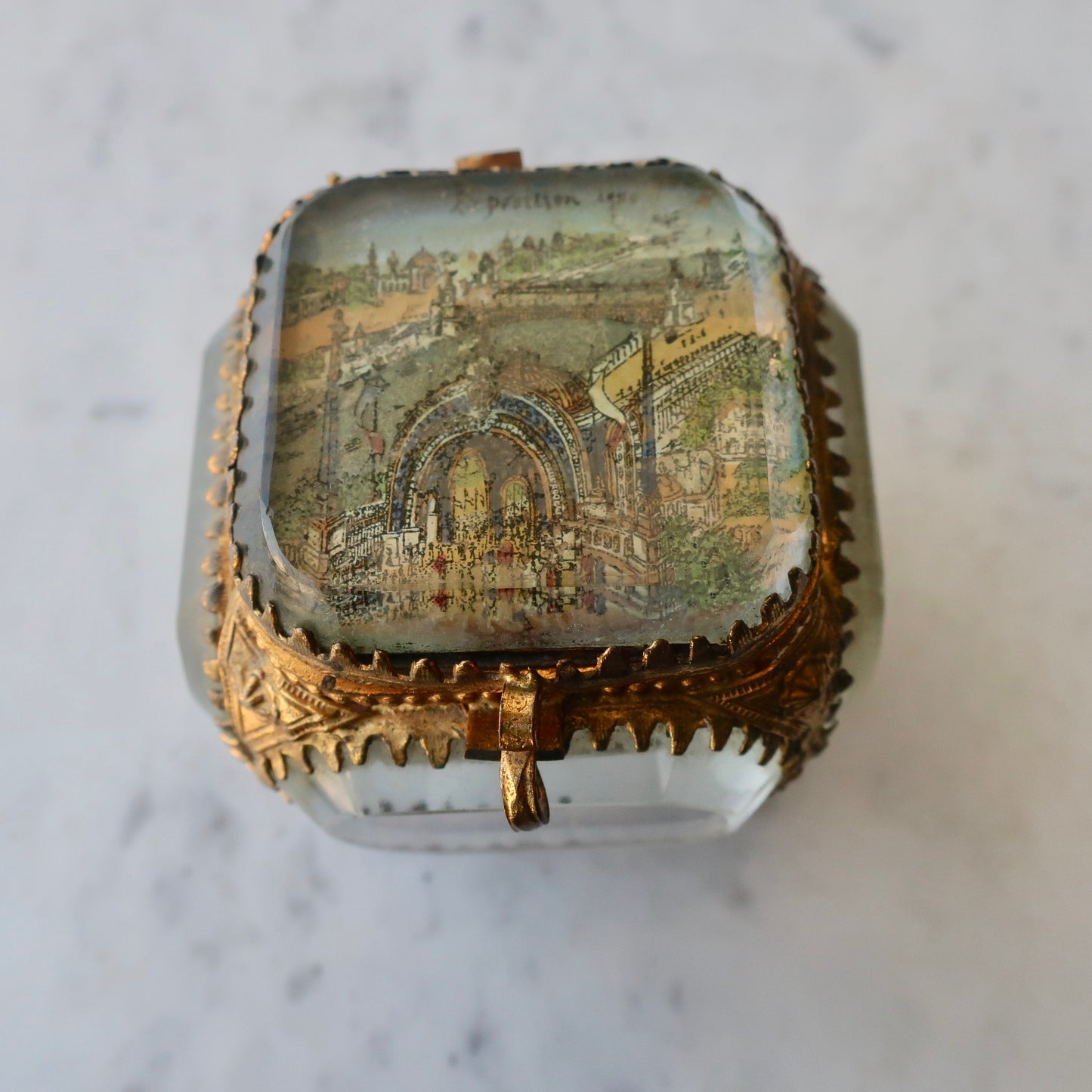 Antique World's Fair Exposition Jewelry Box