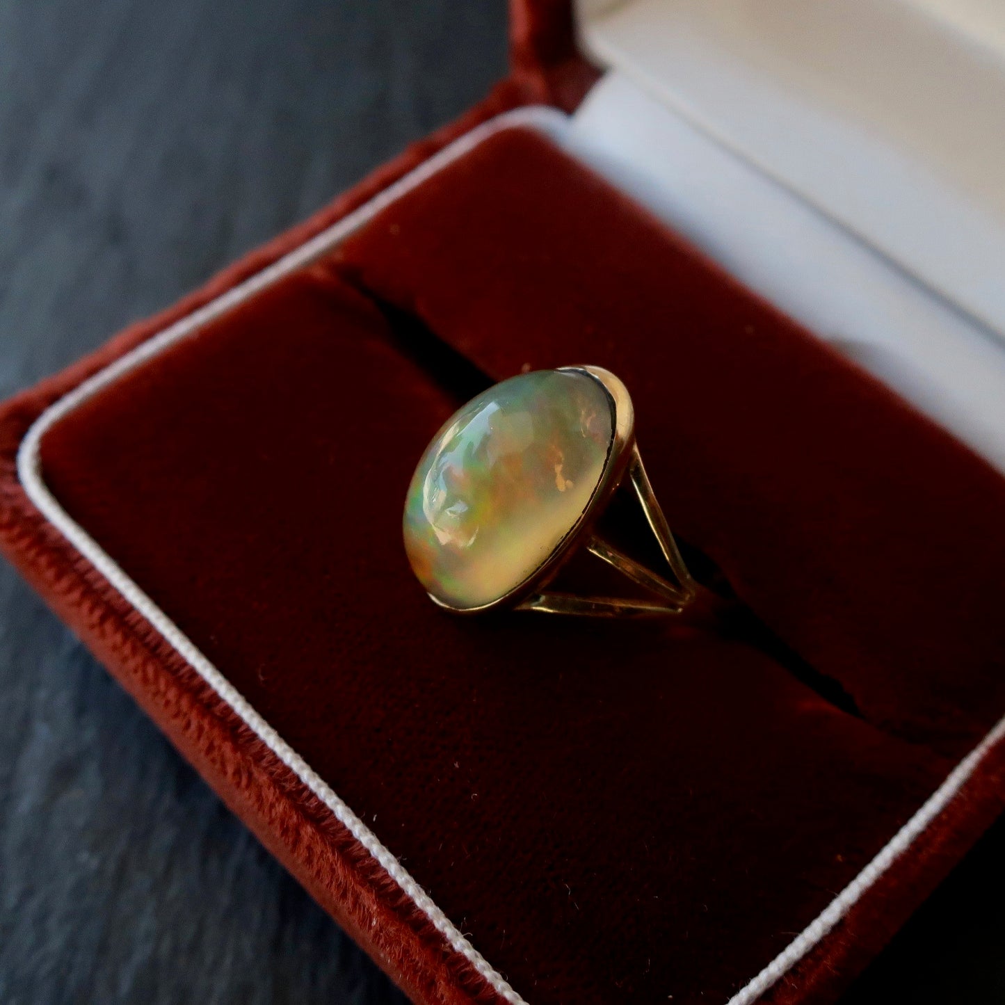 Vintage Jelly Opal Ring
