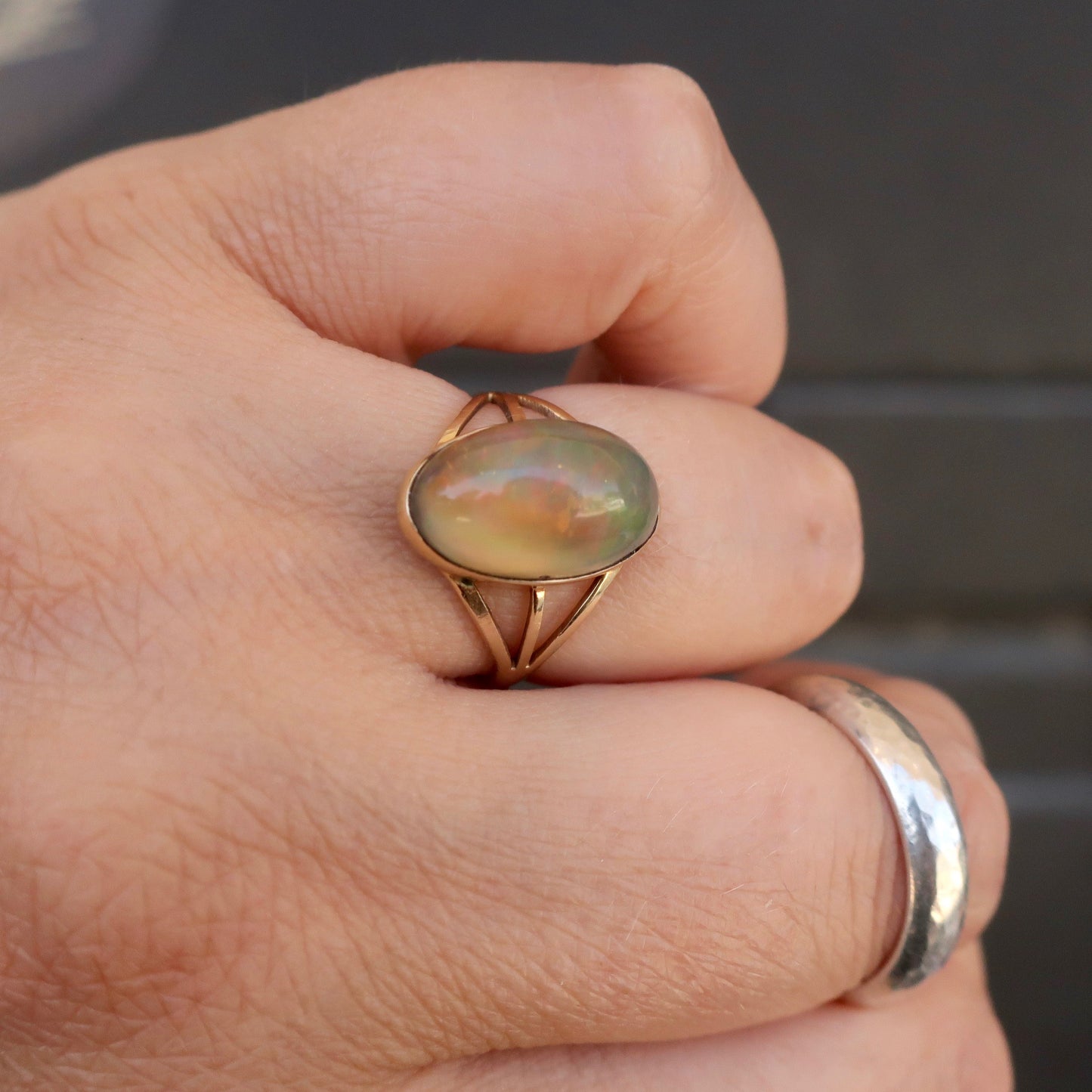 Vintage Jelly Opal Ring