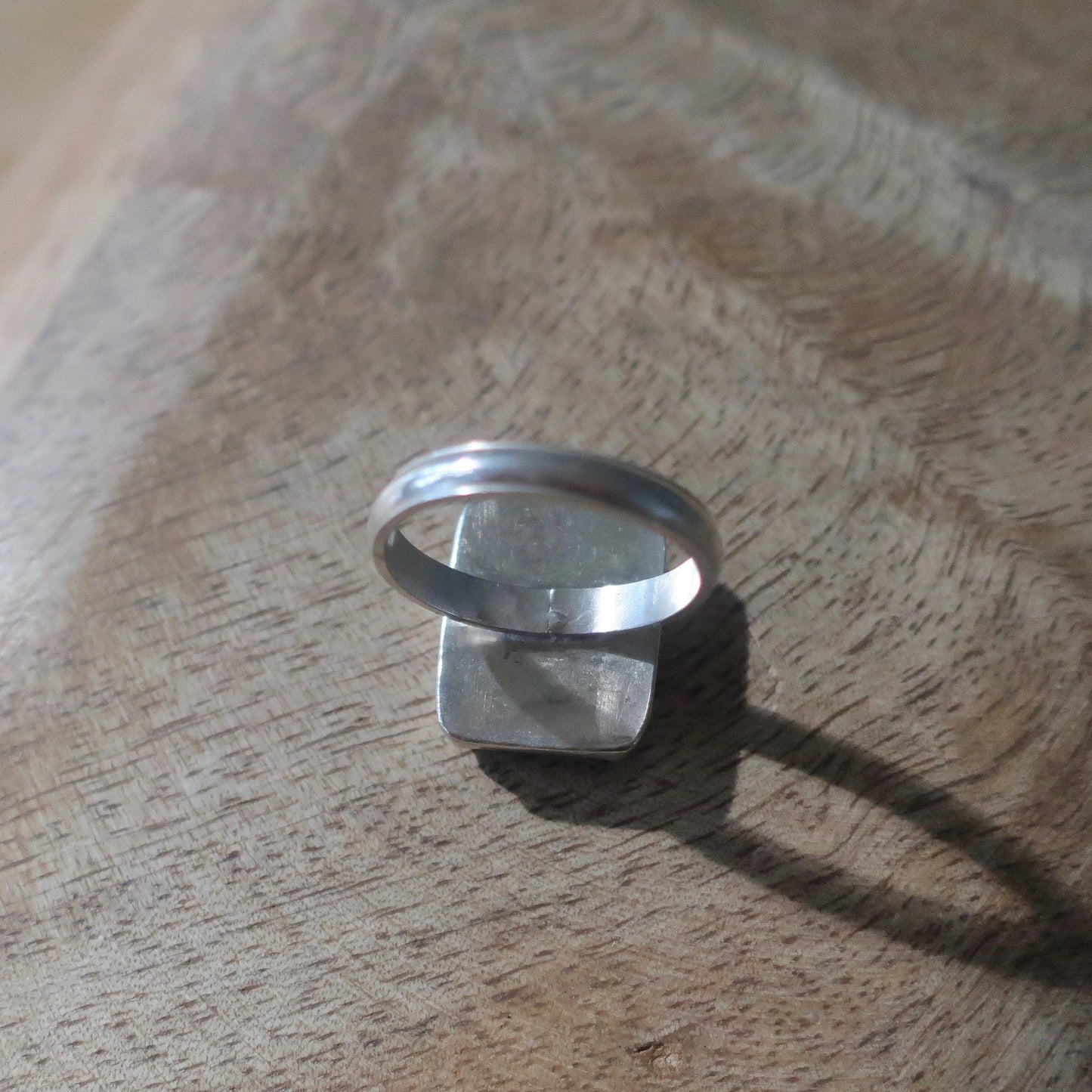 Antique Glass Intaglio Sterling Ring
