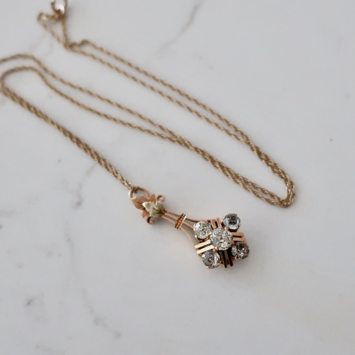 Antique Halley's Comet Pendant Necklace